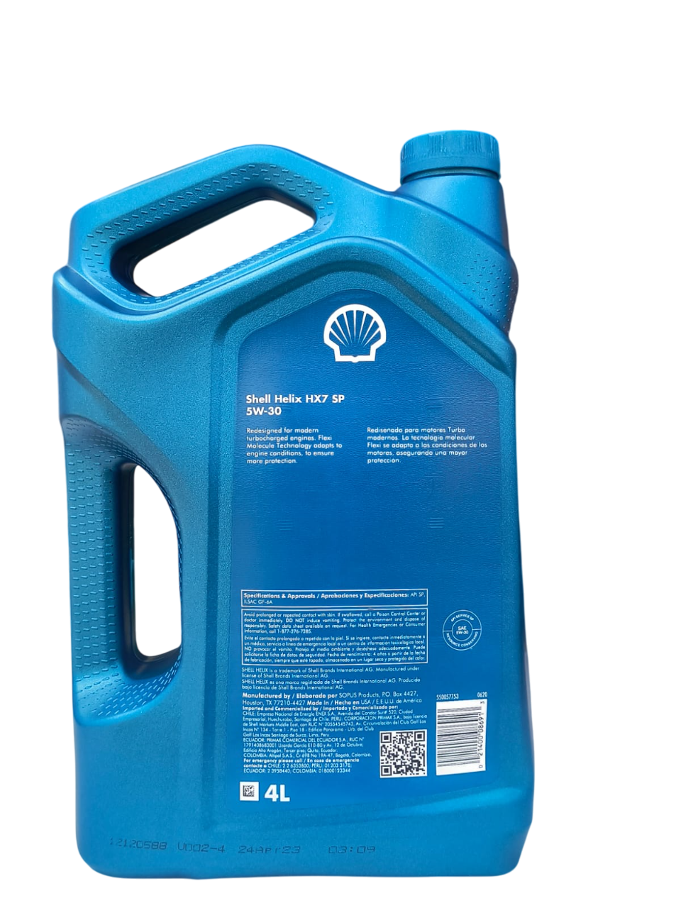 Shell Helix HX7 5w-30 | Aceite de motor - Galón 4 Lt. | El Paisa Motor